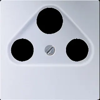 Jung Abdeckung für Universal-Sat/BK-Dosen, Serie A, aluminium A561PLSATAL