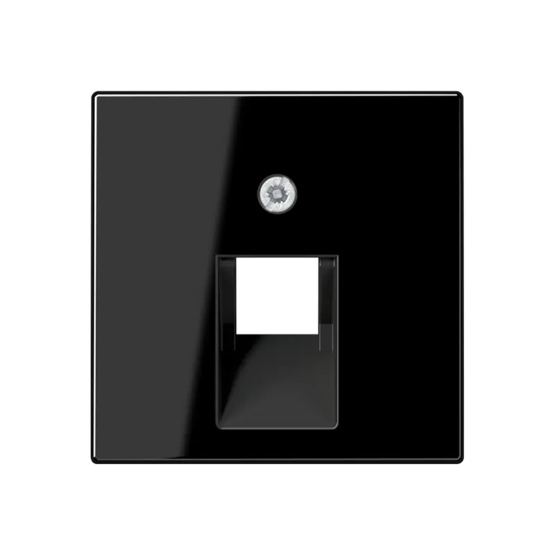 Jung Abdeckung für IAE/UAE-Anschlussdosen 1 x 8-polig, Duroplast, Serie A, schwarz A569-1PLUASW