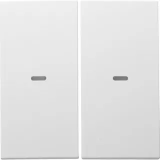 Berker Abdeckung M3S.x 2fach polarweiss matt