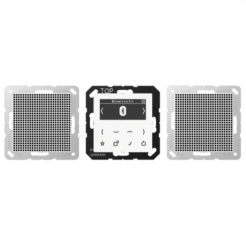 Jung Smart Radio DAB+ Bluetooth®, Set Stereo, Serie A, alpinweiß DABA2BTWW