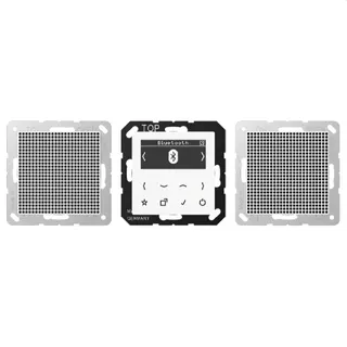 Jung Smart Radio DAB+ Bluetooth®, Set Stereo, Serie A, alpinweiß DABA2BTWW