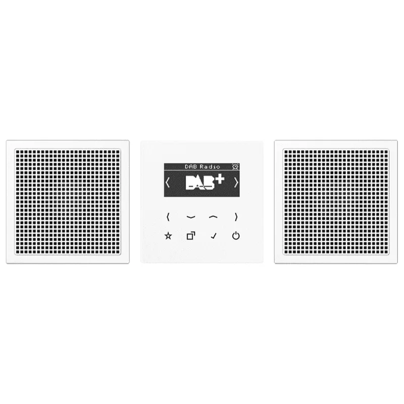 Jung Smart Radio DAB+, Set Stereo, Serie LS, alpinweiß DABLS2WW