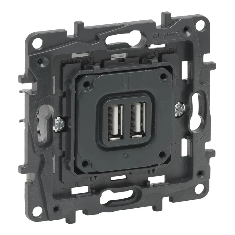 Legrand Einsatz 864024 Niloe Step USB-Ladesteckd.2400mA