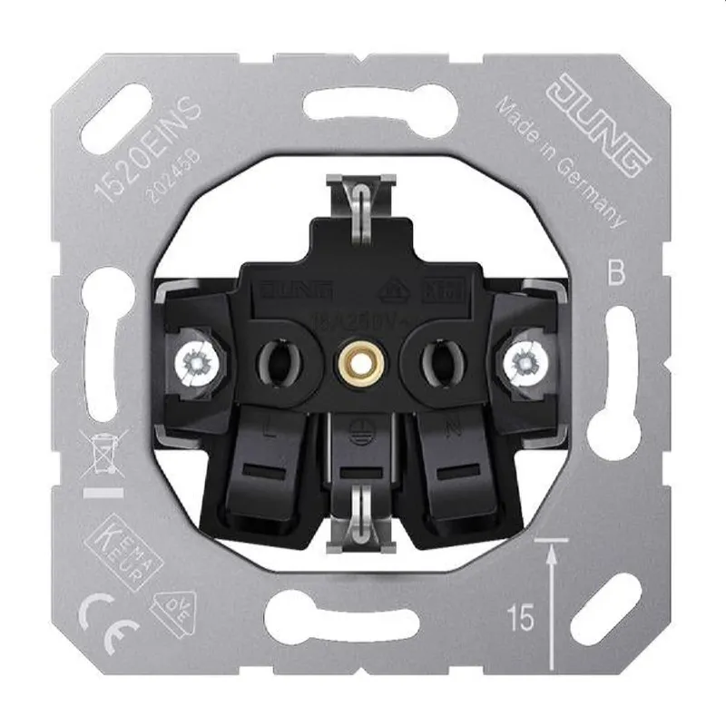 Jung SCHUKO®-Steckdoseneinsatz, 16 A 250 V ~ 1520EINS