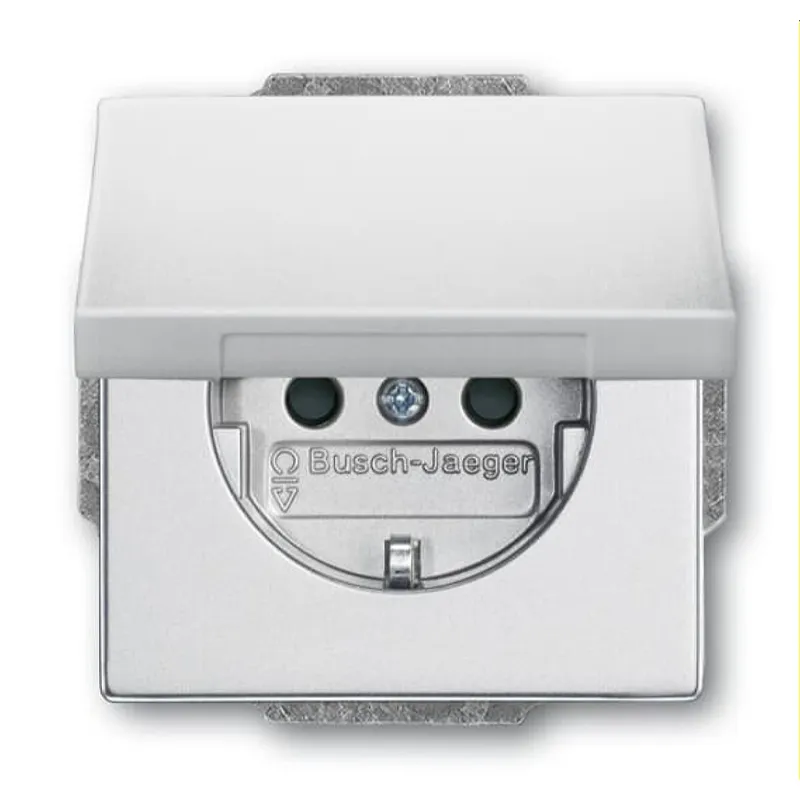 Busch-Jaeger Steckdoseneinsatz 20 EUKBR-83, aluminiumsilber
