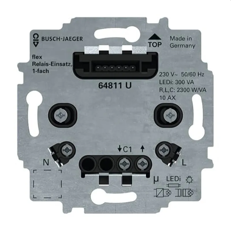 Busch-Jaeger Relaiseinsatz 64811 U flex 1fach