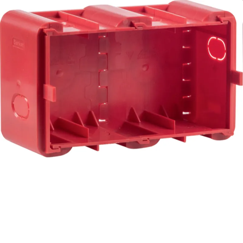 Berker Einbaudose 18720020 2fach UP-Montage R.8 rot 18720020