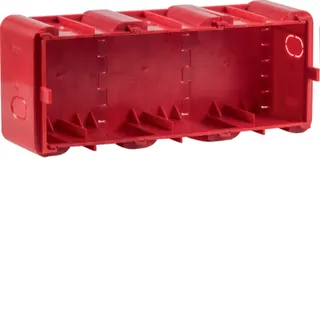 Berker Einbaudose 18720030 3fach UP-Montage R.8 rot 18720030