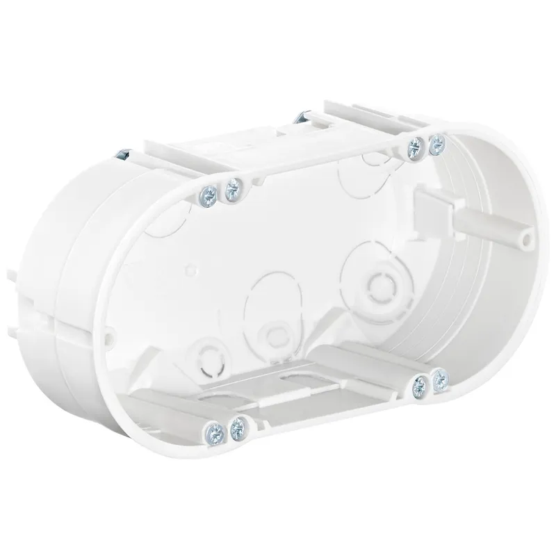 Kaiser Doppel-Geräteverbindungsdose 9062-77 halogenfrei weiss Hohlwand 9062-77