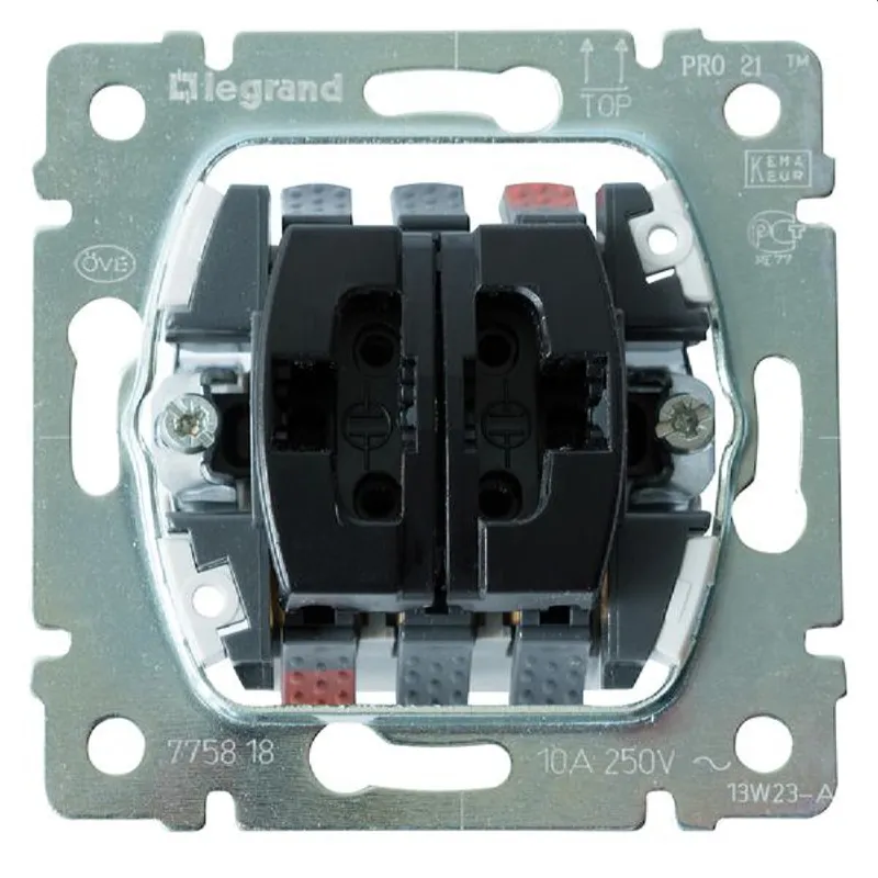 Legrand Einsatz 775818 Doppelwechsler