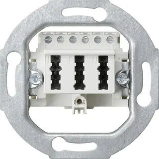 Gira Anschlussdose 003302 TAE 3x6-6 NFN weiss 003302
