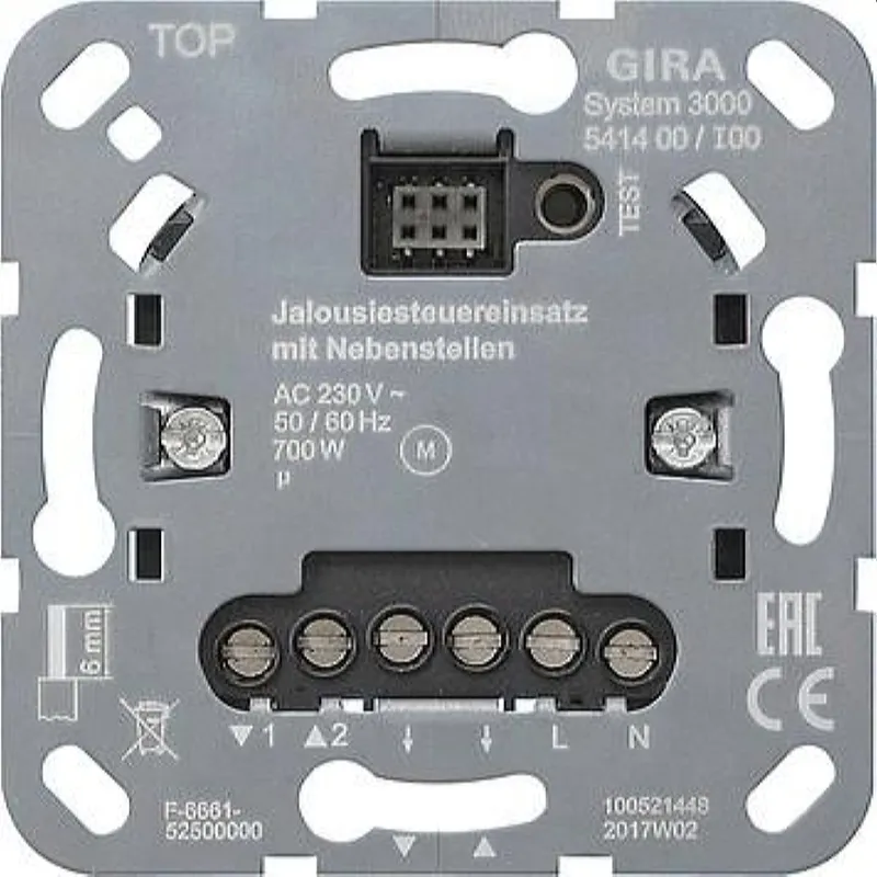 Gira Einsatz 541400 Nebensteuereingang Einsatz