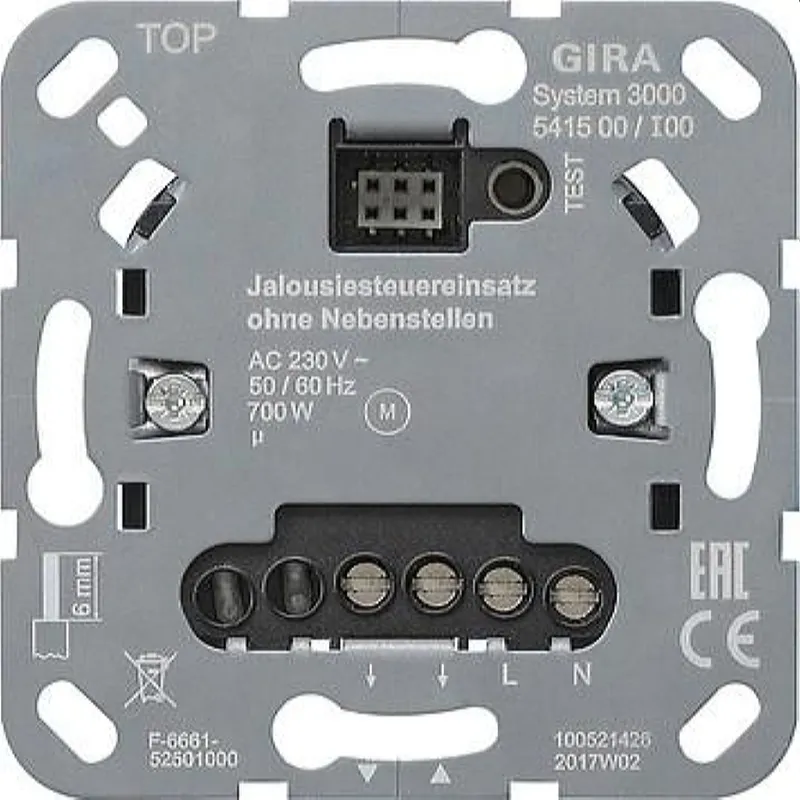 Gira Einsatz 541500 ohne Nebensteuereingang Einsatz