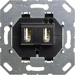 Gira Spannungsversorgung 235900 USB 2fach Einsatz