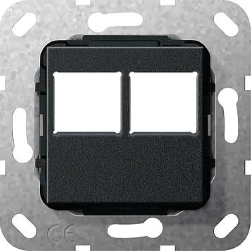 Gira Einsatz 562910 MJ RJ45 2f f. LexCom schwarz
