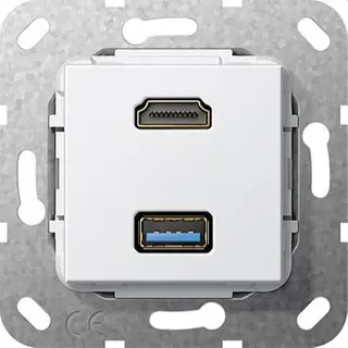 Gira Einsatz 567903 2.0a + HDR + USB 3.0A Kab rw