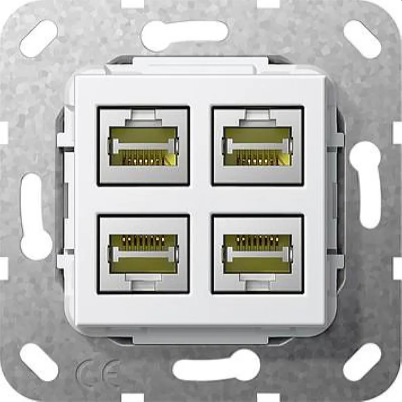 Gira Einsatz 569803 RJ45 Cat.6a 10GB 4f Kup rw