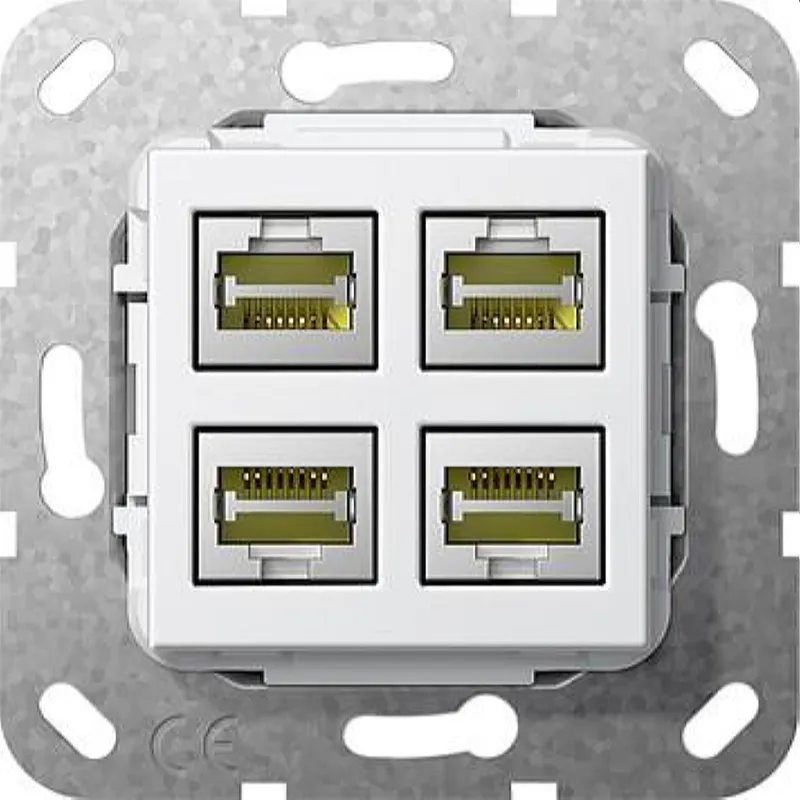 Gira Einsatz 569903 RJ45 Cat.6a 10GB 4f LSA Plus rw
