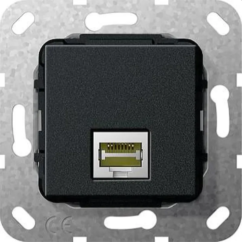 Gira Einsatz 569610 RJ45 Cat.6a 10 Gbit LSA Plus sw m