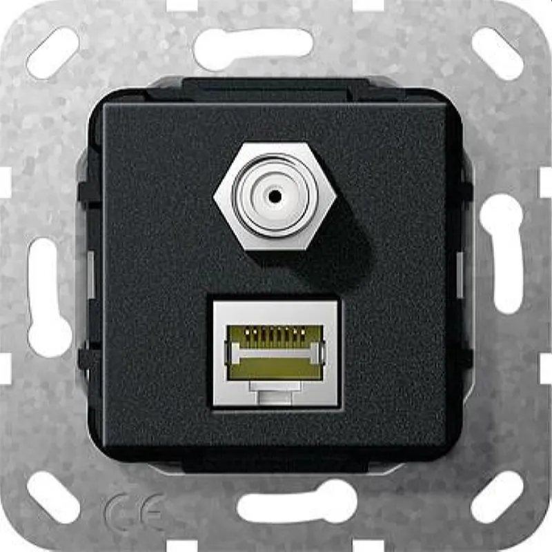 Gira Einsatz 569710 RJ45 Cat.6a 10GB SAT F Kup sw m