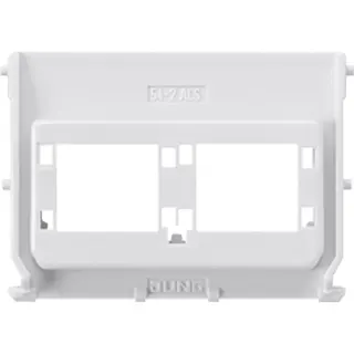 Jung Montage-Einsatz, 2fach, für 2 Einzelmodule 8 (8) E-DATmodul, RJ 45 System, geschirmt, METZ CONNECT (BTR) Nr. 130910-i, Cat. 6 54-2ACS