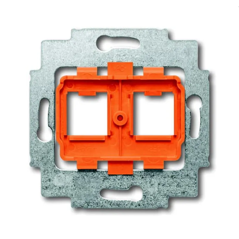 Busch-Jaeger Tragring 1819 2x ModularJack Sockel, orange