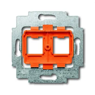 Busch-Jaeger Tragring 1819 2x ModularJack Sockel, orange