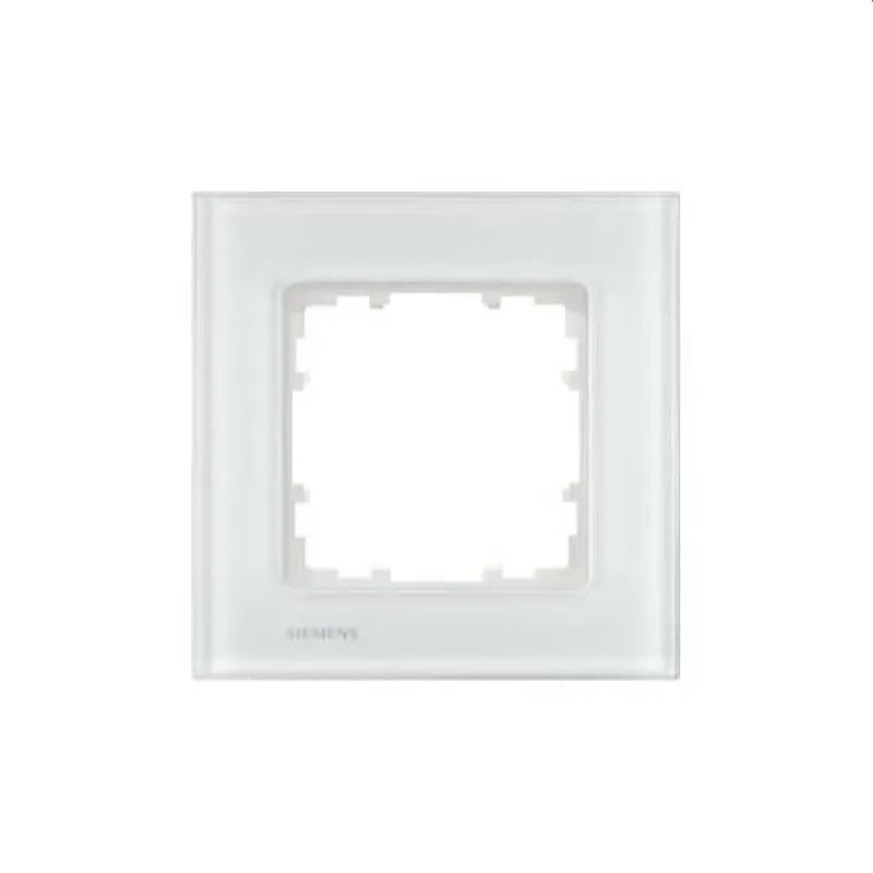 Siemens Rahmen 1fach Glas weiss 5TG1201-1