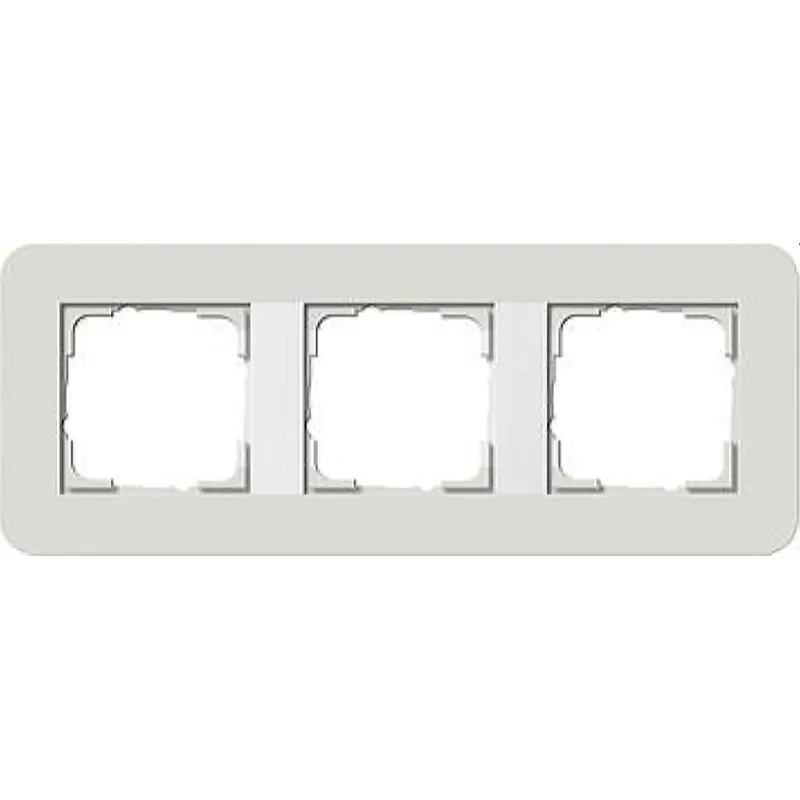 Gira Rahmen 0213411 3fach E3 Hellgrau/Reinweiss
