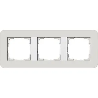 Gira Rahmen 0213411 3fach E3 Hellgrau/Reinweiss