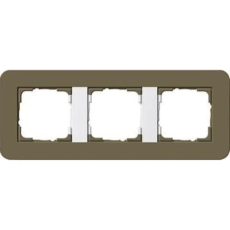 Gira Rahmen 0213416 3fach E3 Umbra/Reinweiss
