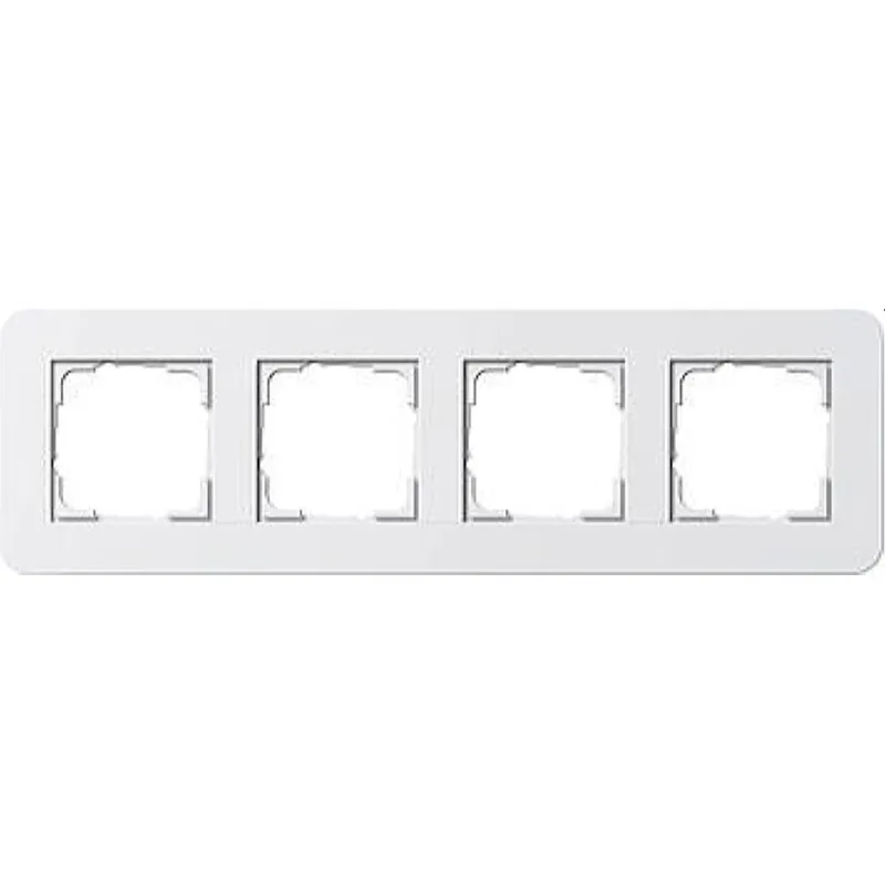 Gira Rahmen 0214410 4fach E3 Reinweiss/Reinweiss