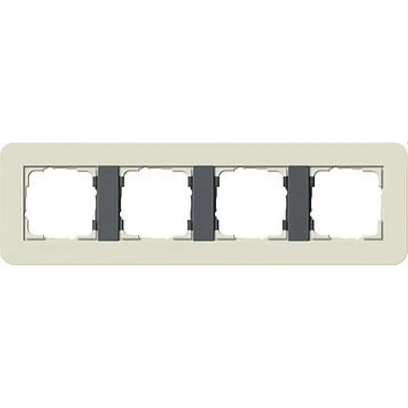 Gira Rahmen 0214427 4fach E3 Sand/Anthrazit