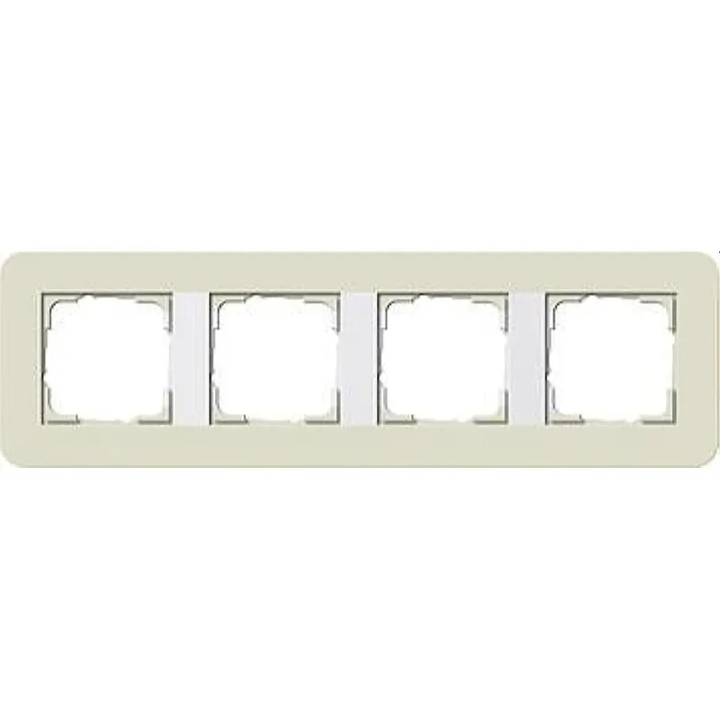 Gira Rahmen 0214417 4fach E3 Sand/Reinweiss