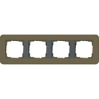 Gira Rahmen 0214426 4fach E3 Umbra/Anthrazit