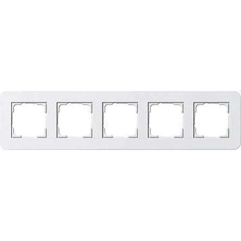 Gira Rahmen 0215410 5fach E3 Reinweiss/Reinweiss