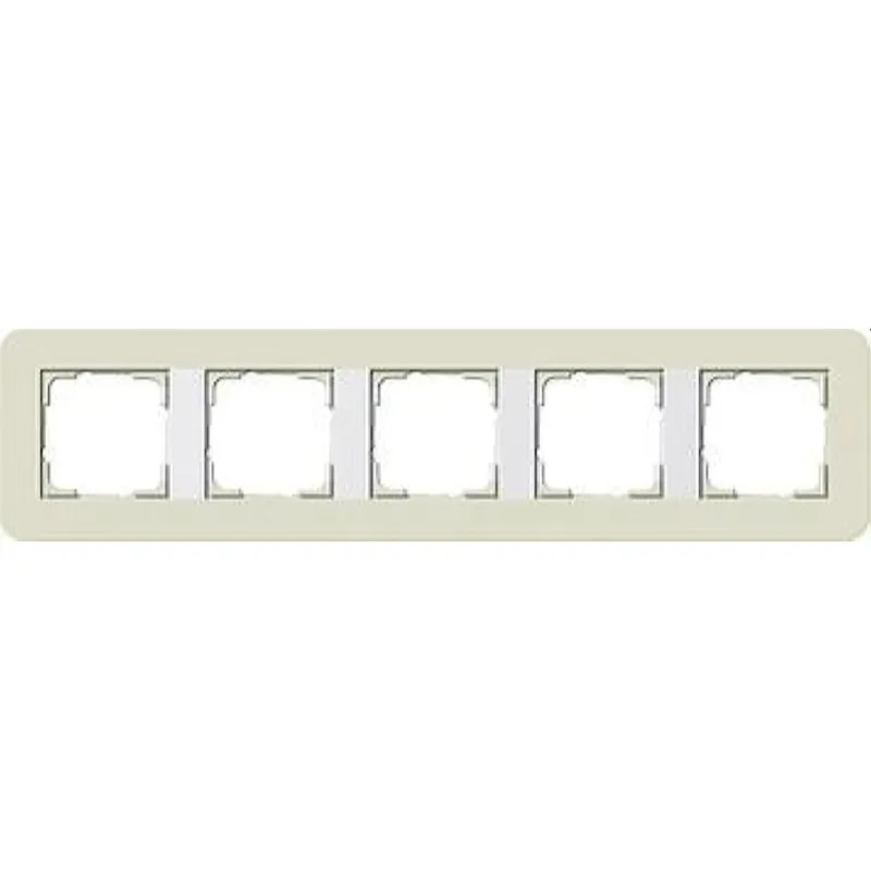 Gira Rahmen 0215417 5fach E3 Sand/Reinweiss