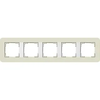 Gira Rahmen 0215417 5fach E3 Sand/Reinweiss