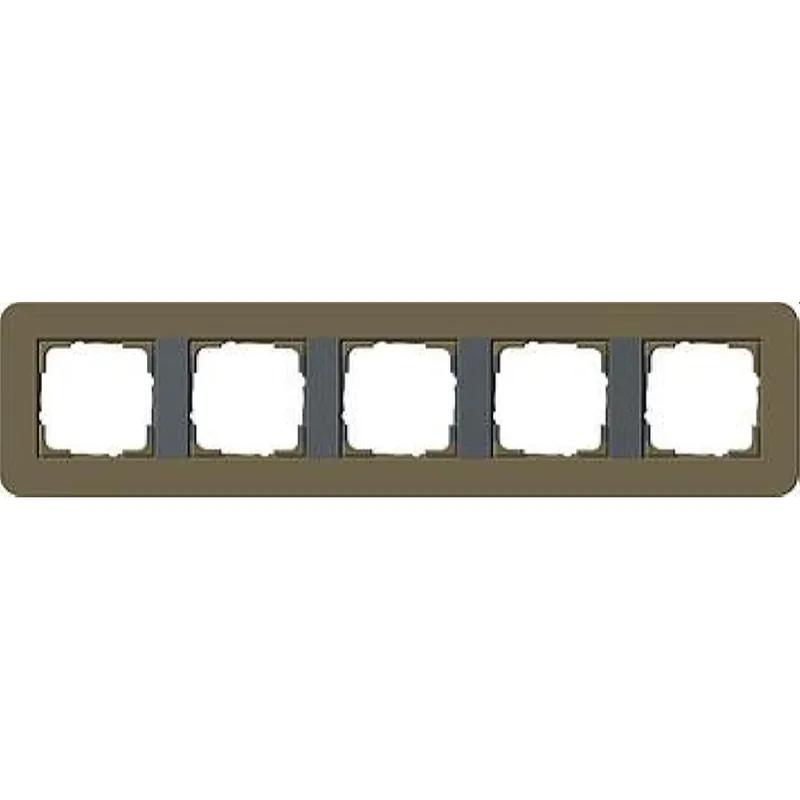 Gira Rahmen 0215426 5fach E3 Umbra/Anthrazit