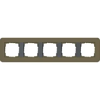 Gira Rahmen 0215426 5fach E3 Umbra/Anthrazit