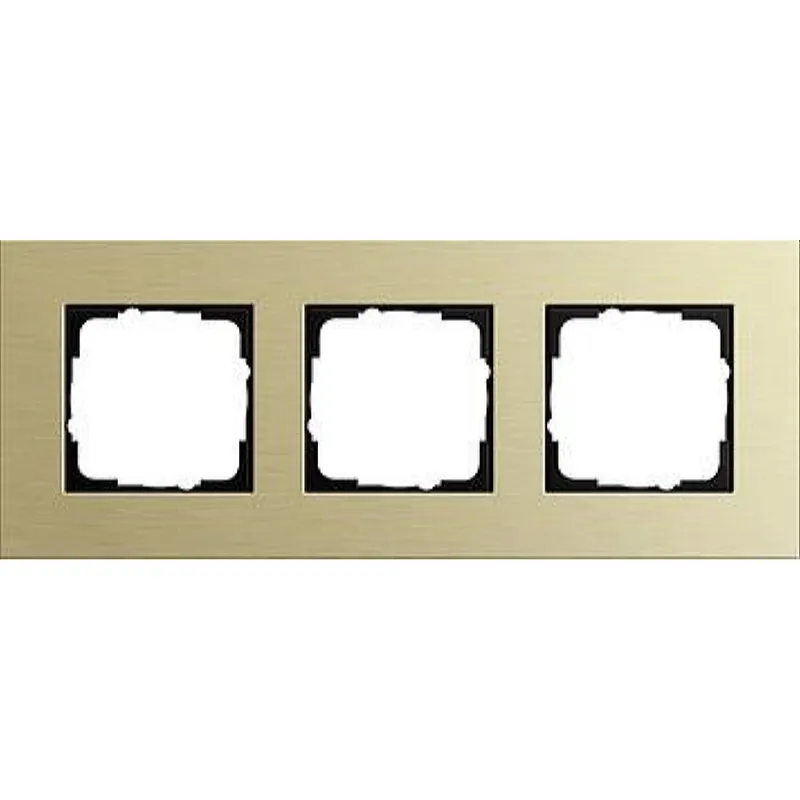 Gira Rahmen 0213217 3fach Esprit Aluminium Hellgold