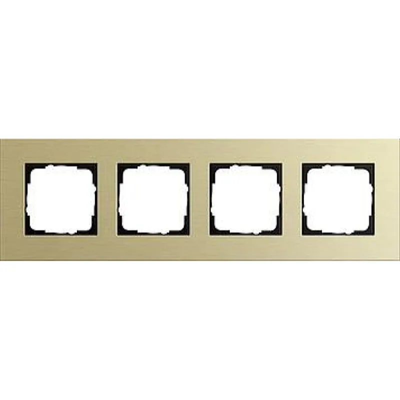 Gira Rahmen 0214217 4fach Esprit Aluminium Hellgold