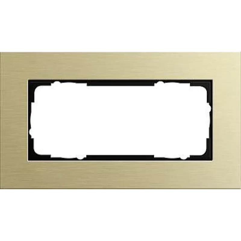Gira Rahmen 1002217 2fach Esprit Aluminium Hellgold