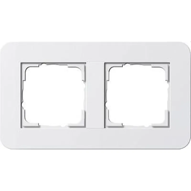 Gira Rahmen 0212410 2fach E3 Reinweiss/Reinweiss
