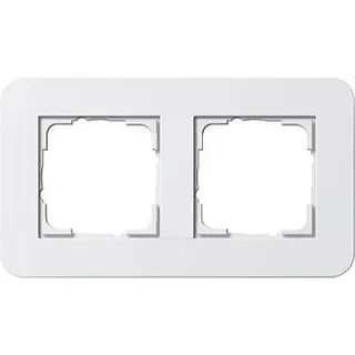 Gira Rahmen 0212410 2fach E3 Reinweiss/Reinweiss