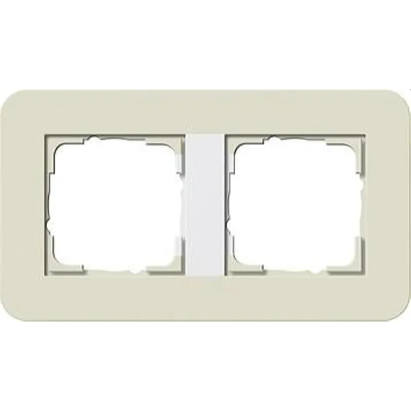 Gira Rahmen 0212417 2fach E3 Sand/Reinweiss