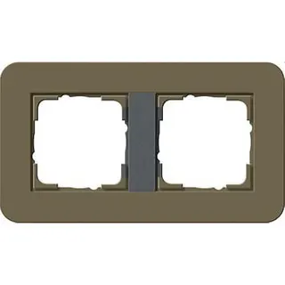 Gira Rahmen 0212426 2fach E3 Umbra/Anthrazit