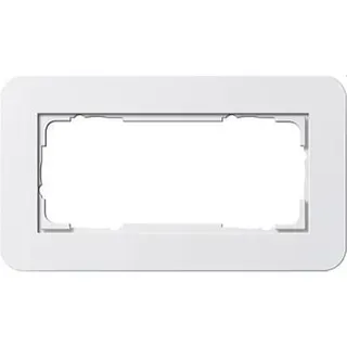 Gira Rahmen 1002410 2fach E3 Reinweiss/Reinweiss