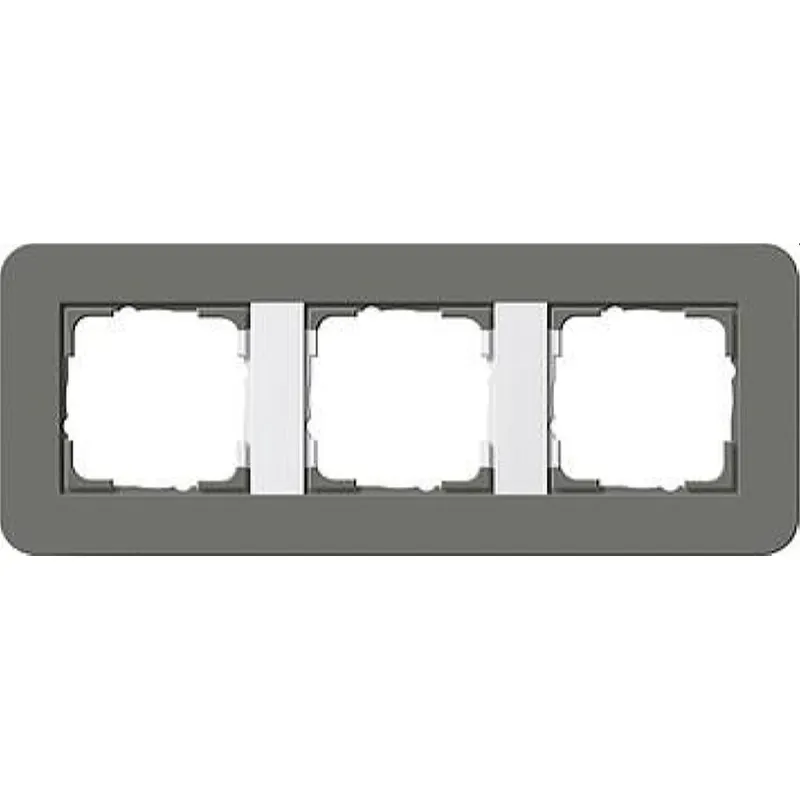 Gira Rahmen 0213413 3fach E3 Dunkelgrau/Reinweiss