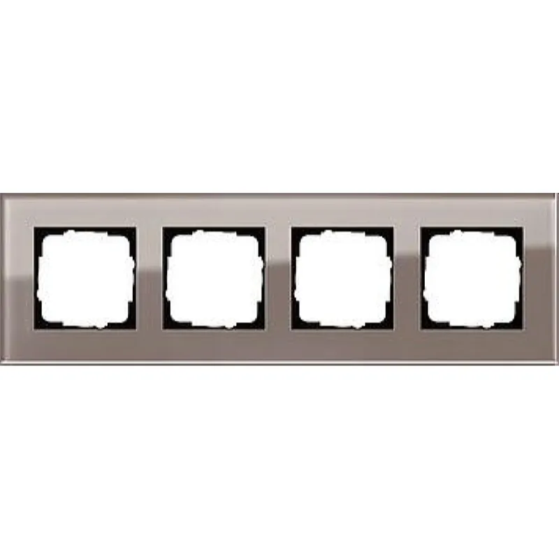 Gira Rahmen 0214122 4fach Esprit Glas Umbra